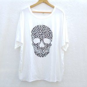 Blue Buttercup Leopard Skull Shirt - M